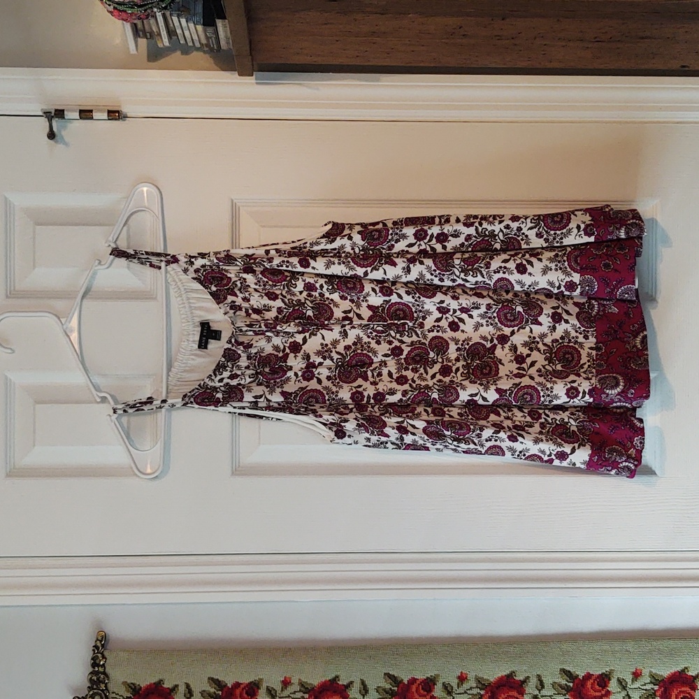 Lane Bryant Blouse with Strappy Shoulders Sz 18 Gorgeous Design!